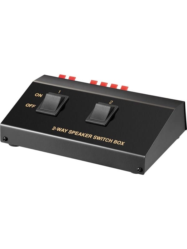 GOOBAY 60928 - Lautsprecher Umschaltbox, 2-fach