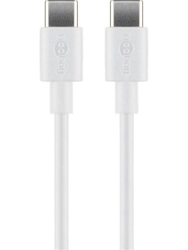 GOOBAY 66315 - Sync- & Ladekabel, USB-C™ -> USB-C™, 0,5m, weiß