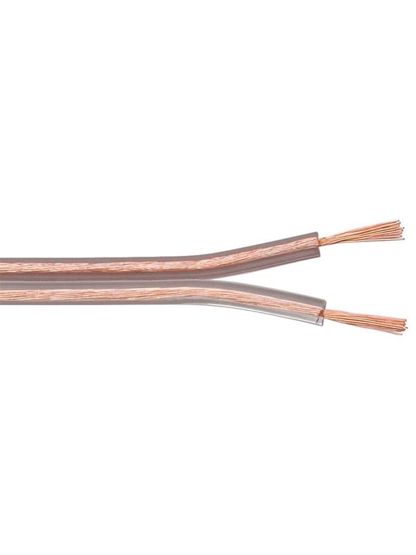GOOBAY 67718 - Lautsprecherkabel 2x0,75mm² , 50 m transparent CCA