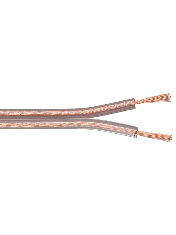 GOOBAY 67724 - Lautsprecherkabel 2x2.5 mm², 25 m transparent CCA
