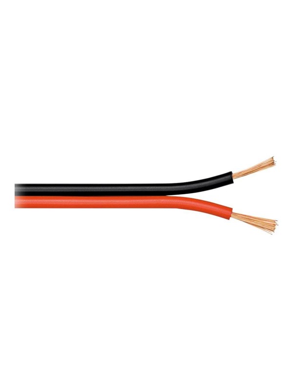 GOOBAY 67737 - Lautsprecherkabel 2x2.5 mm², 50 m rot/schwarz CCA