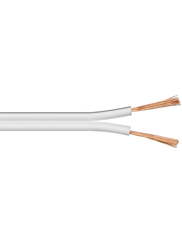 GOOBAY 67745 - Lautsprecherkabel 2x0,75mm² , 25 m weiss CCA