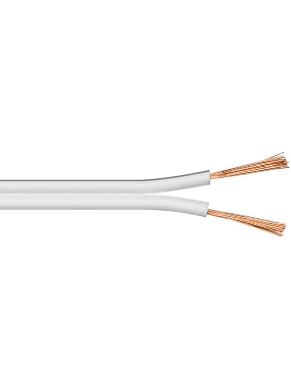 GOOBAY 67749 - Lautsprecherkabel 2x1.5 mm², 50 m weiss CCA
