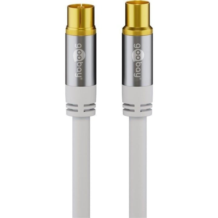 GOOBAY 70325 - Antennenanschlusskabel (IEC) (135 dB typ) 4x geschirmt, 10,0 m