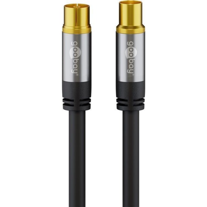 GOOBAY 70389 - Antennenanschlusskabel (IEC) (135 dB typ) 4x geschirmt, 10,0 m