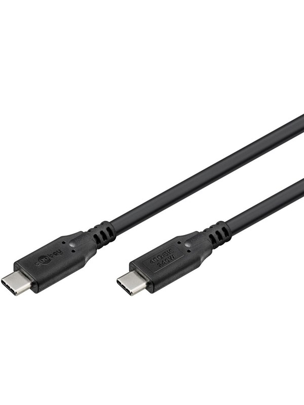 GOOBAY 74183 - USB 4.0 Kabel, 40 Gbit/s, 240 W, 8K 60Hz, 1,0 m