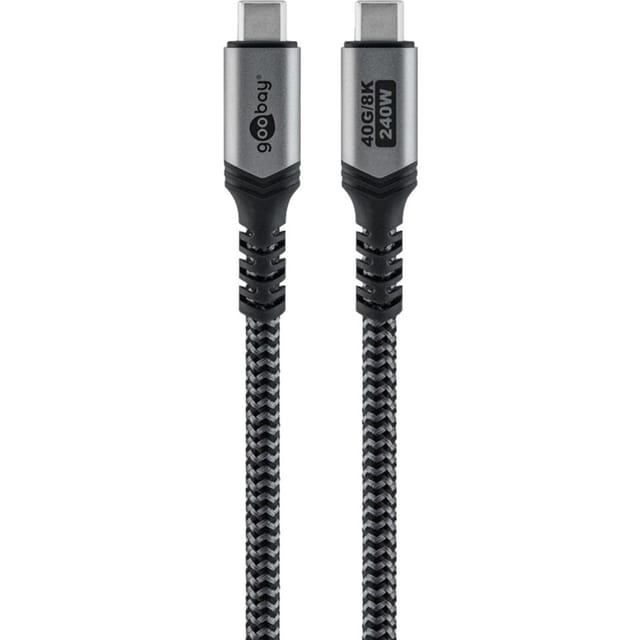 GOOBAY 74212 - USB 4.0 Kabel, 40 Gbit/s, 240 W, 8K 60Hz, 1,5 m