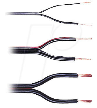 LA 210-50 - Zwillingslitze, flexibel, 2x1,0mm², 50m-Ring
