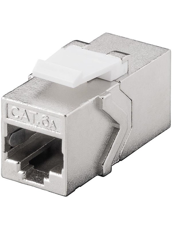 GOOBAY 90866 - Keystone Modul Cat.6a STP, RJ45 Buchse / Buchse, Metallgehäuse