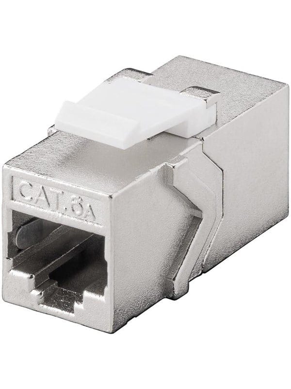 GOOBAY 90866 - Keystone Modul Cat.6a STP, RJ45 Buchse / Buchse, Metallgehäuse