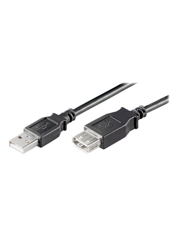 GOOBAY 93599 - USB 2.0 Kabel, A Stecker auf A Buchse, 1,8 m