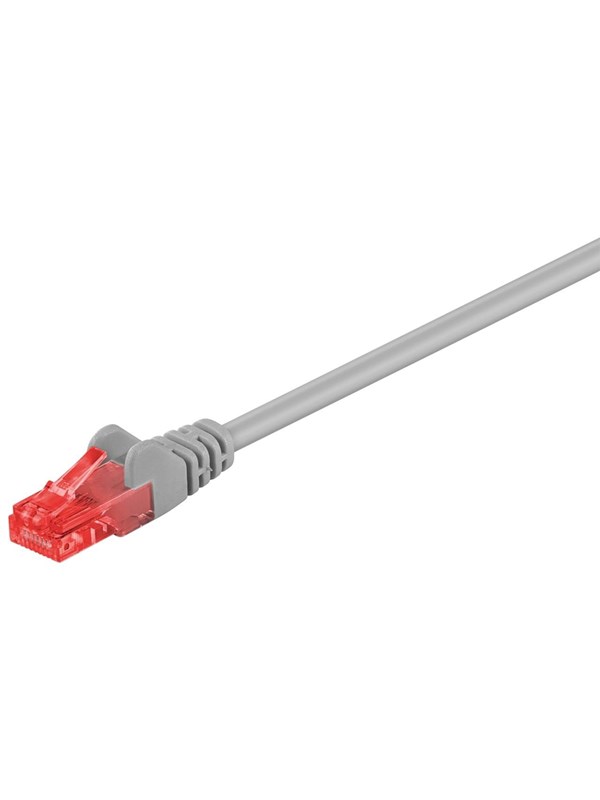 GOOBAY 93670 - Cat.6 U/UTP Patchkabel, CU, grau, 1,5 m