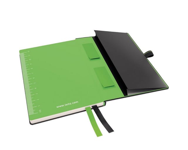 LEITZ 44800095 - Notizbuch, liniert (A6), fester Einband, schwarz