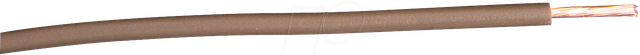 H07VK 1,5-100BR - Schaltlitze H07V-K, 1,5 mm², 100 m, braun