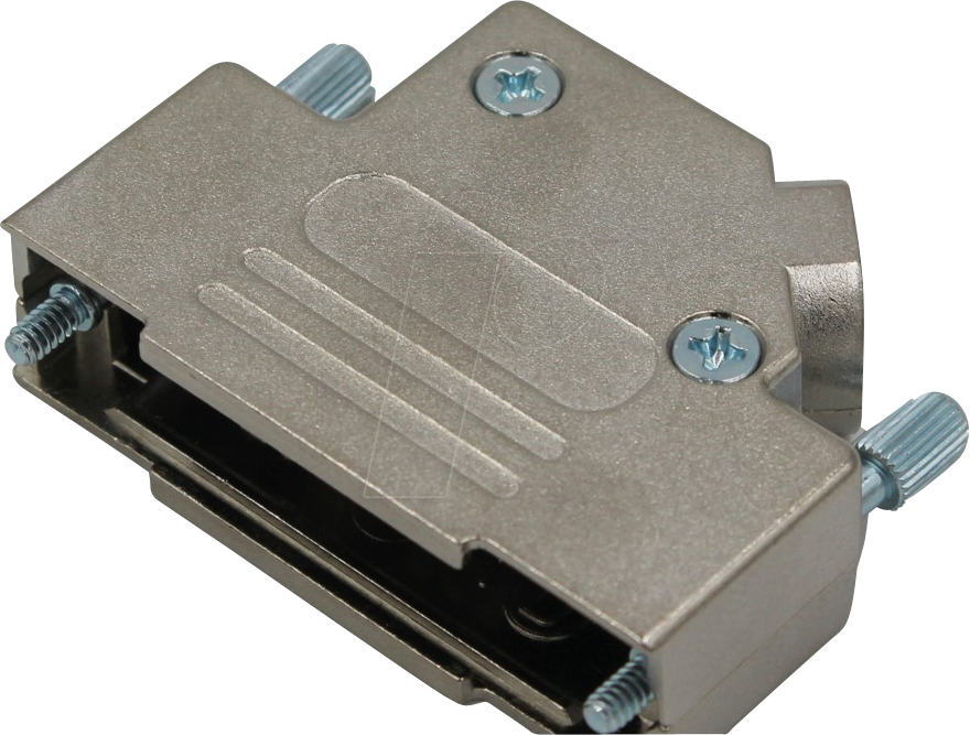 MHD45ZK50-K - D-Sub Kappe, 50-polig, gewinkelt, silber