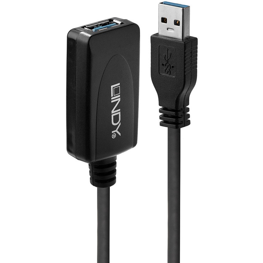 LINDY 43155 - Aktives USB 5 Gb/s-Kabel, A-Stecker > Buchse, 5 m