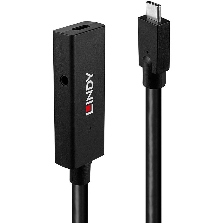 LINDY 43364 - Aktives USB 10 Gb/s-Kabel, C-Stecker > Buchse, 5 m