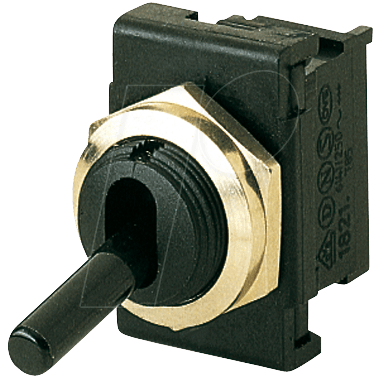KIPP 1823.1101 - Kippschalter 6(4)A-250VAC, 1x Ein-Ein, Faston