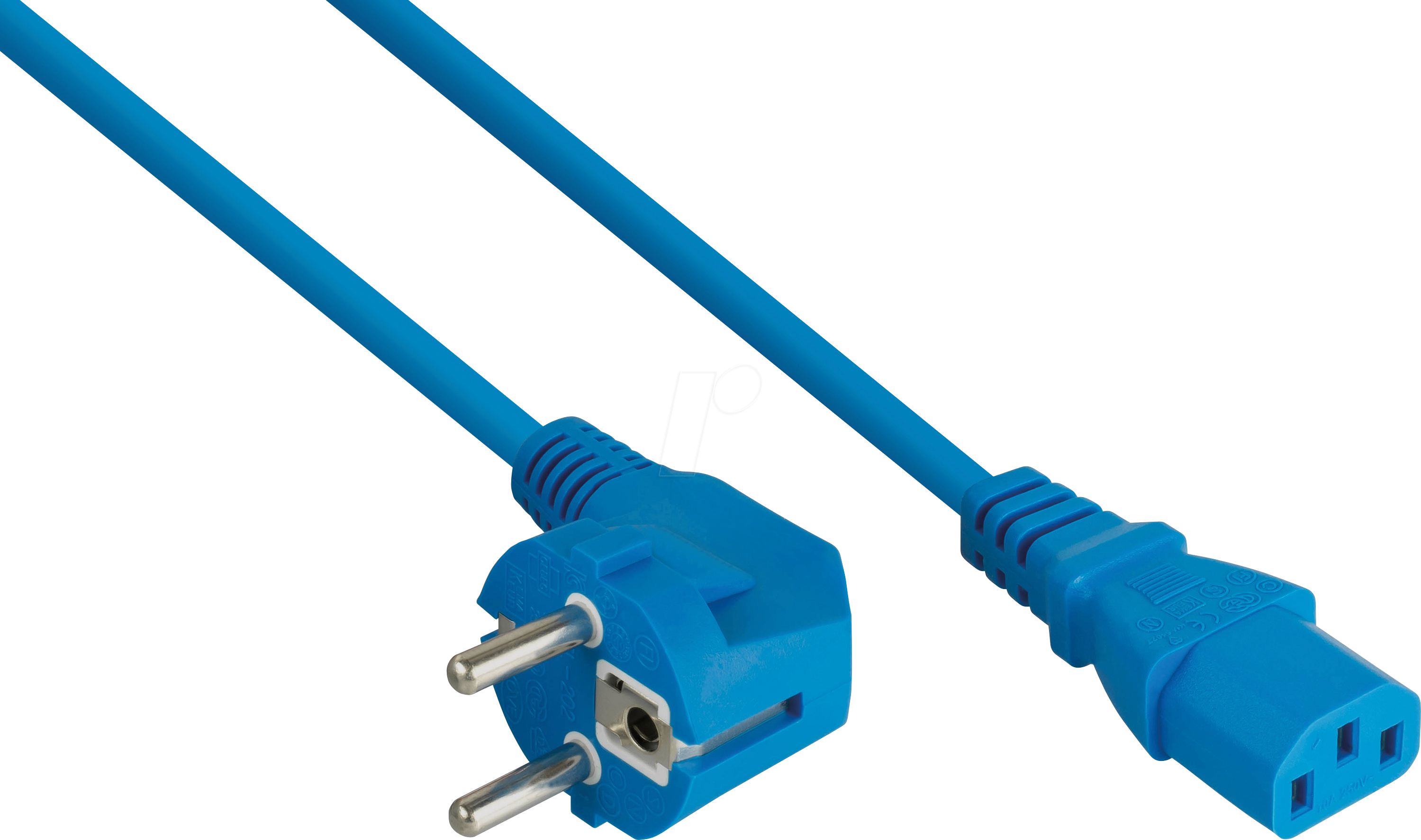 KM SK0130-B010 - Netzkabel Schutzkontakt-Stecker Typ E+F, Buchse C13, 1m