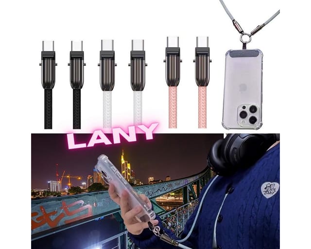 FONTASTIC 265532 - Charging Lanyard, Nylon, weiß