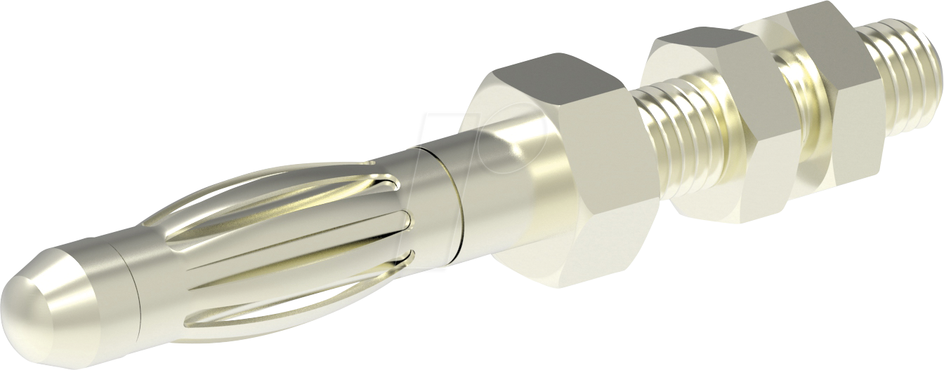 PJP 1052-6 - Bananenstecker, 4 mm, für Plattenmontage