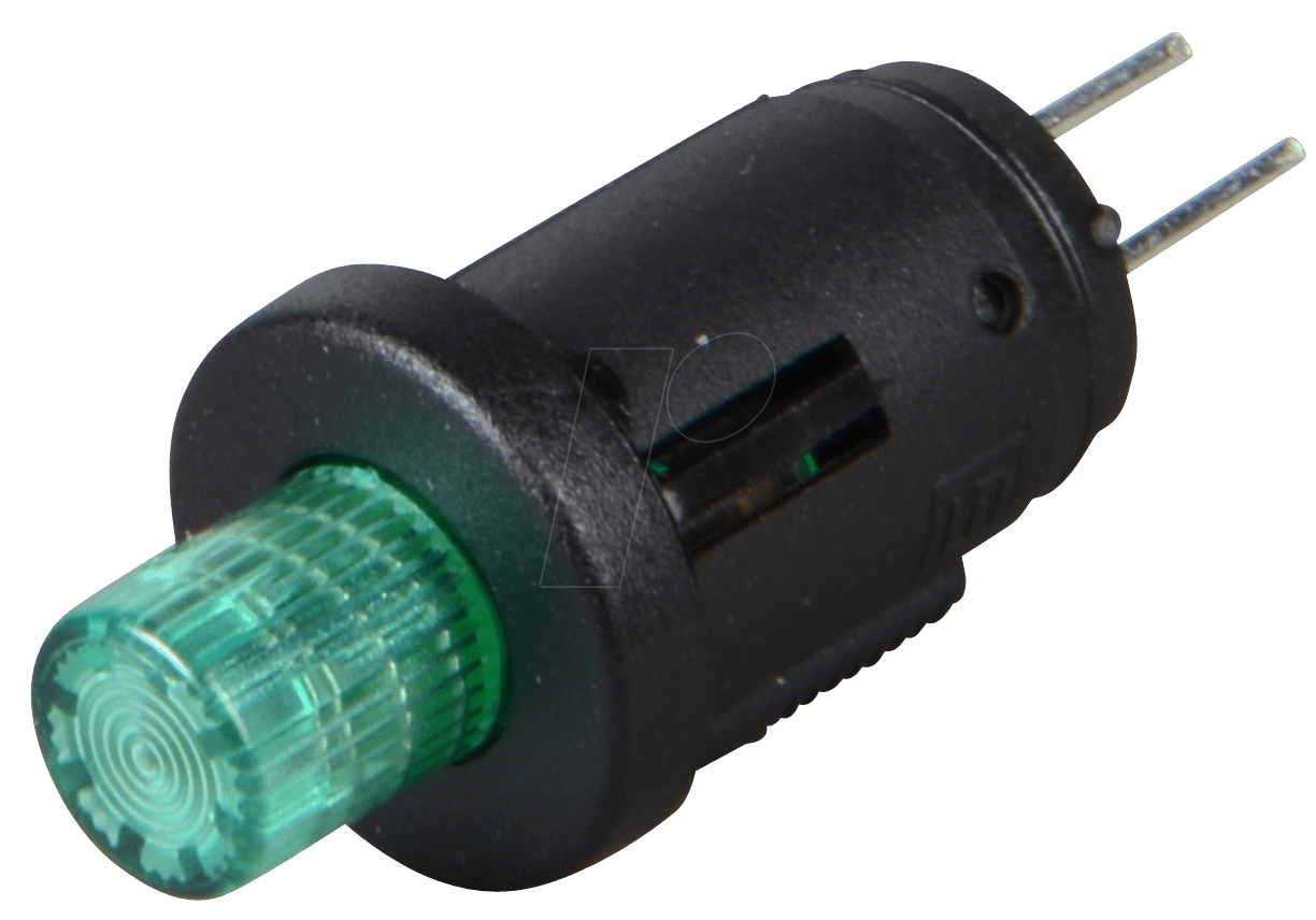 S 9156 GN - Druckschalter, 0,2A-60VDC, 1x Ein, beleuchtet, gn