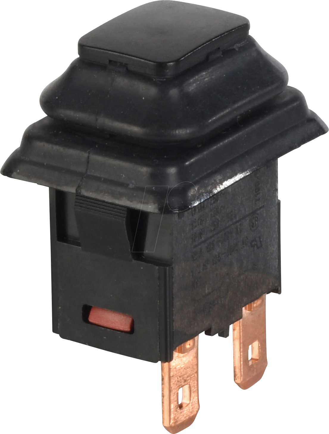 MAR 1683.8101 - Druckschalter, SPST , 250 V AC / 16 A, Ein-Aus, schwarz