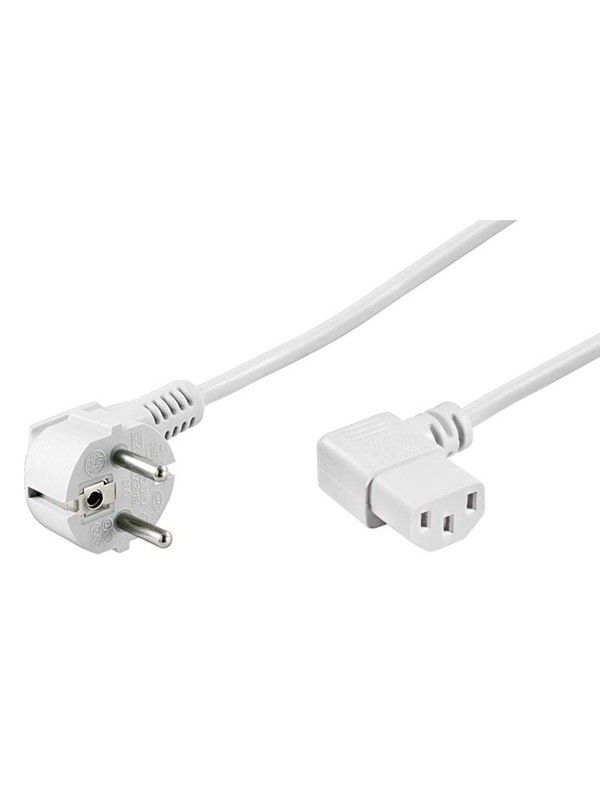 NKSK 150 WS GEW - Netzkabel, Schutzkontaktstecker gew, 1,5 m, ws, C13 gew