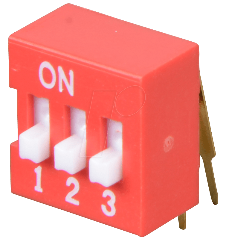NT 03-90 - Dip-Schalter, gewinkelt, 3-polig