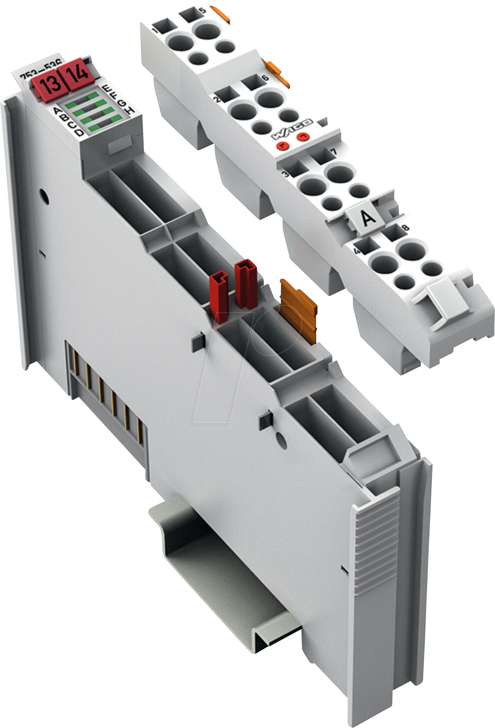 WAGO 753-536 - 8-Kanal-Digitalausgang, 24 V DC, 0,5 A,Negativschaltend
