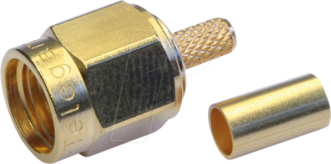 TG 100024595 - SMA-Crimpstecker für RG-316/U vergoldet Löt-/Crimpanschluss