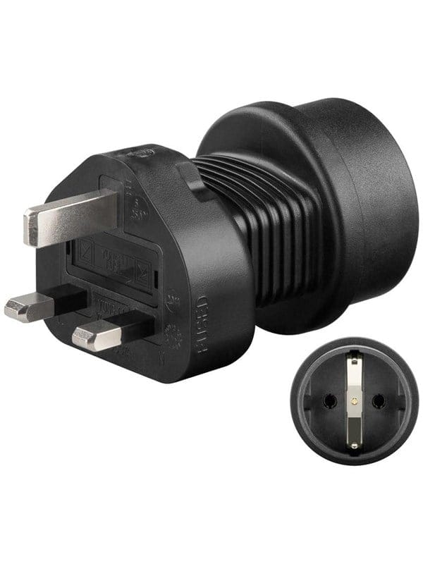 TRA SK UK - Travel Adapter Schutzkontaktbu./UK Stecker