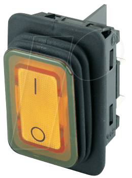 WIPPE 1935.3114 - Wippschalter, 2x Aus, transparent orange, I-O