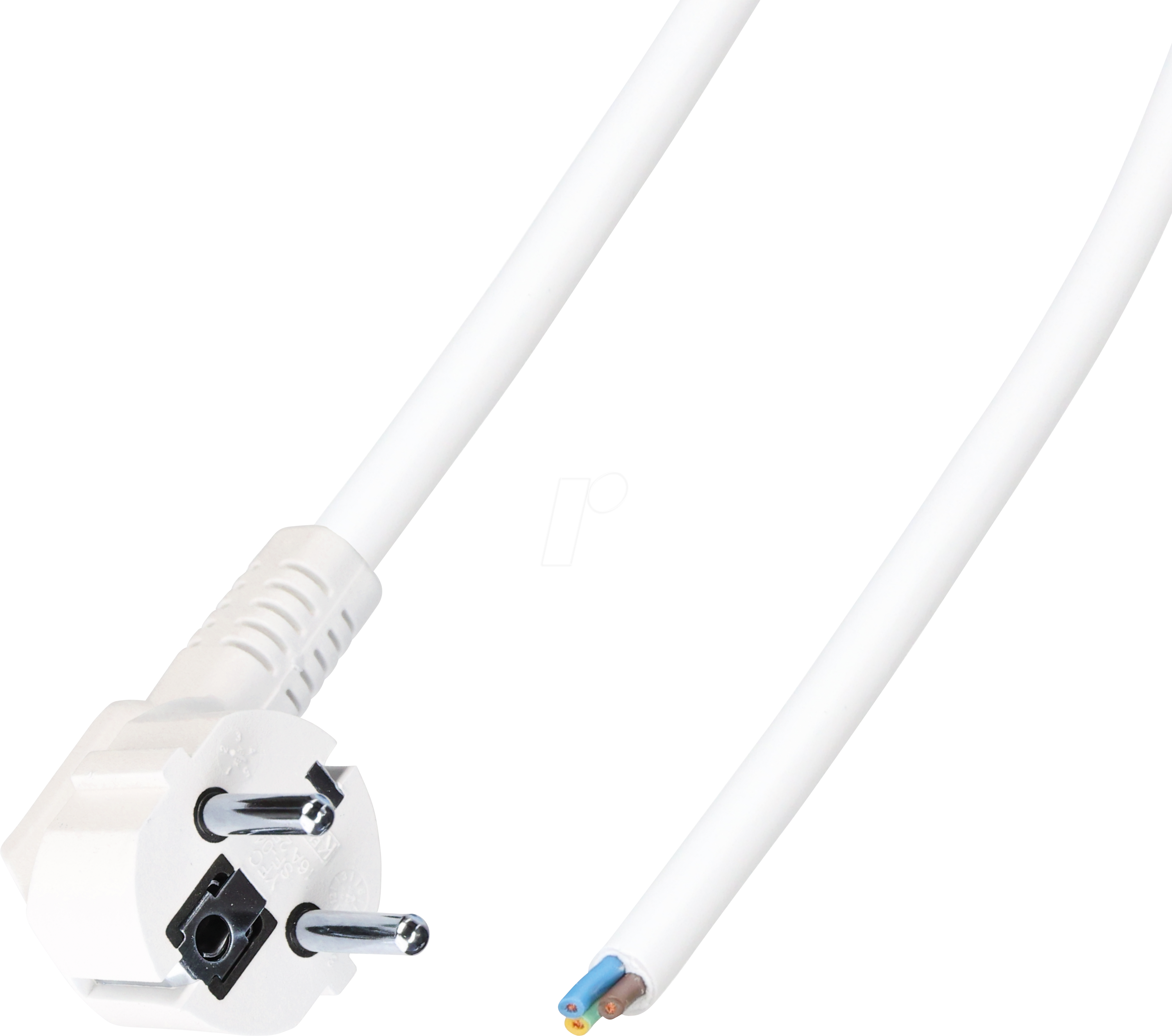TTL 7108W-5,0M - Netzkabel CEE 7/7 - Open End H05VV-F 3x1,00mm² weiß