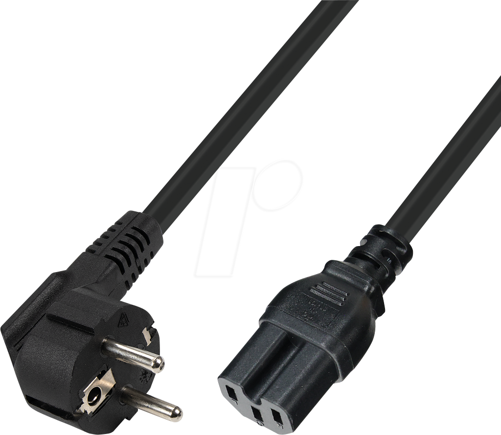 TTL 7195-1,0M - Warmgerätekabel CEE 7/7 - C15 H05RR-F 3x1,00mm²