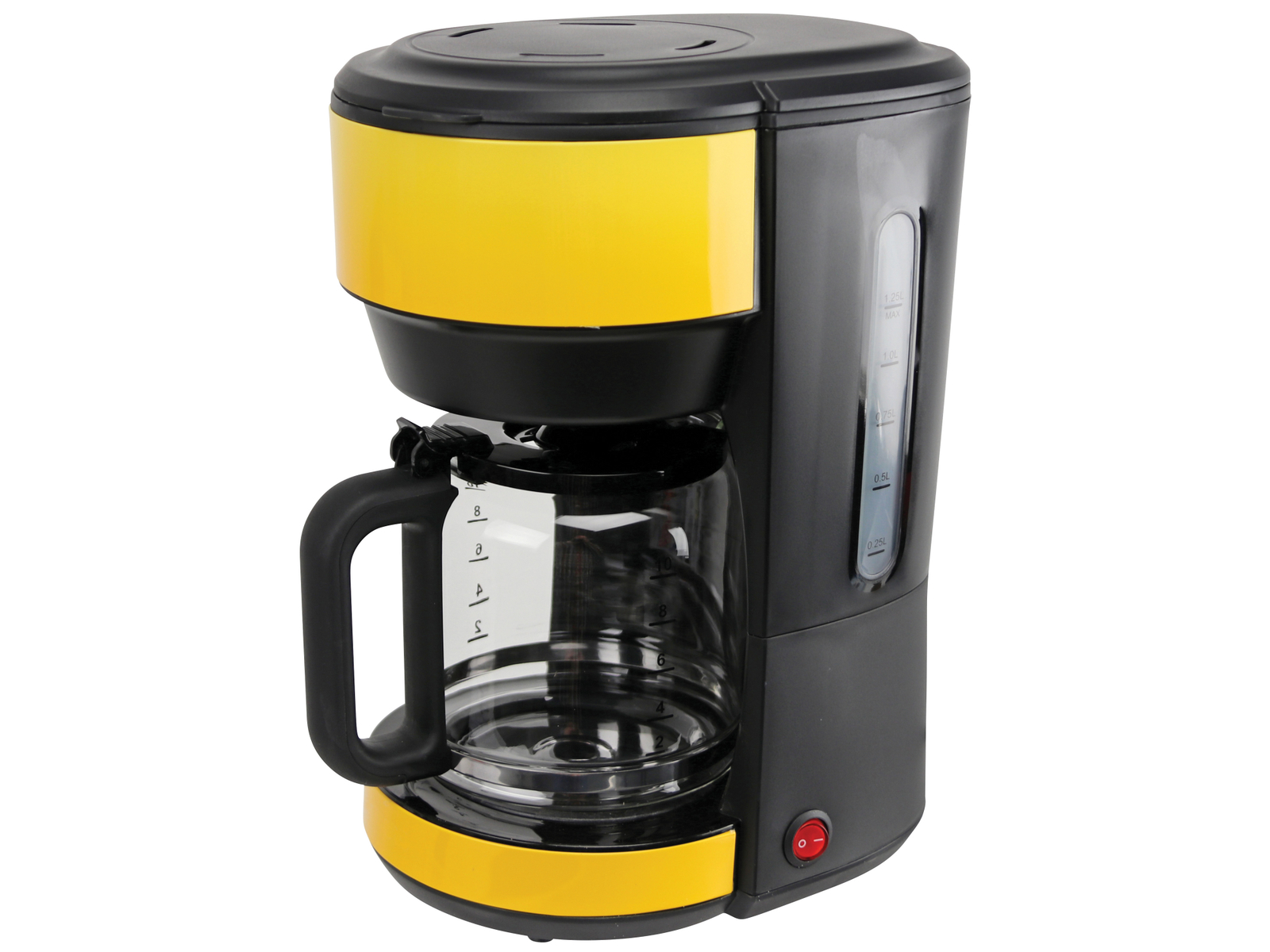 Kaffeemaschine, Ombré, 1000 W, schwarz/gelb