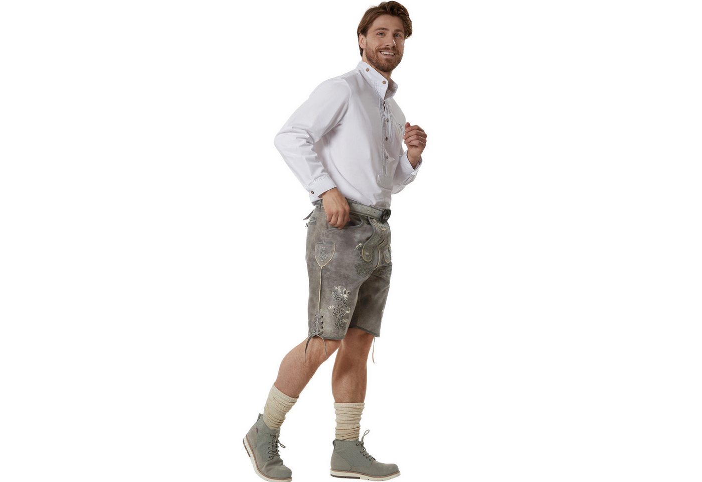tectake® Lederhose Marlon
