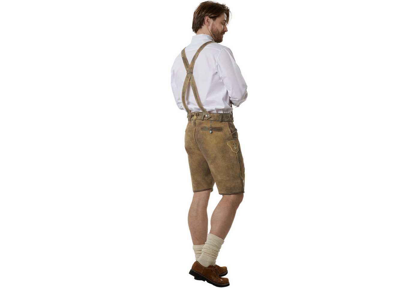tectake® Lederhose Moritz