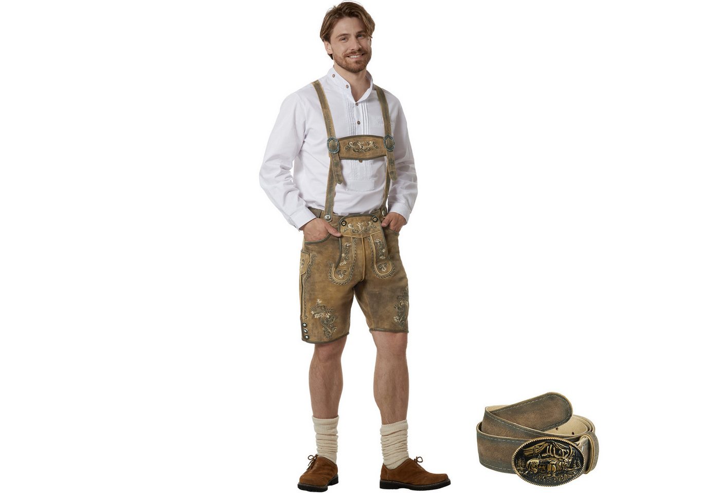tectake® Lederhose Moritz Bild 3
