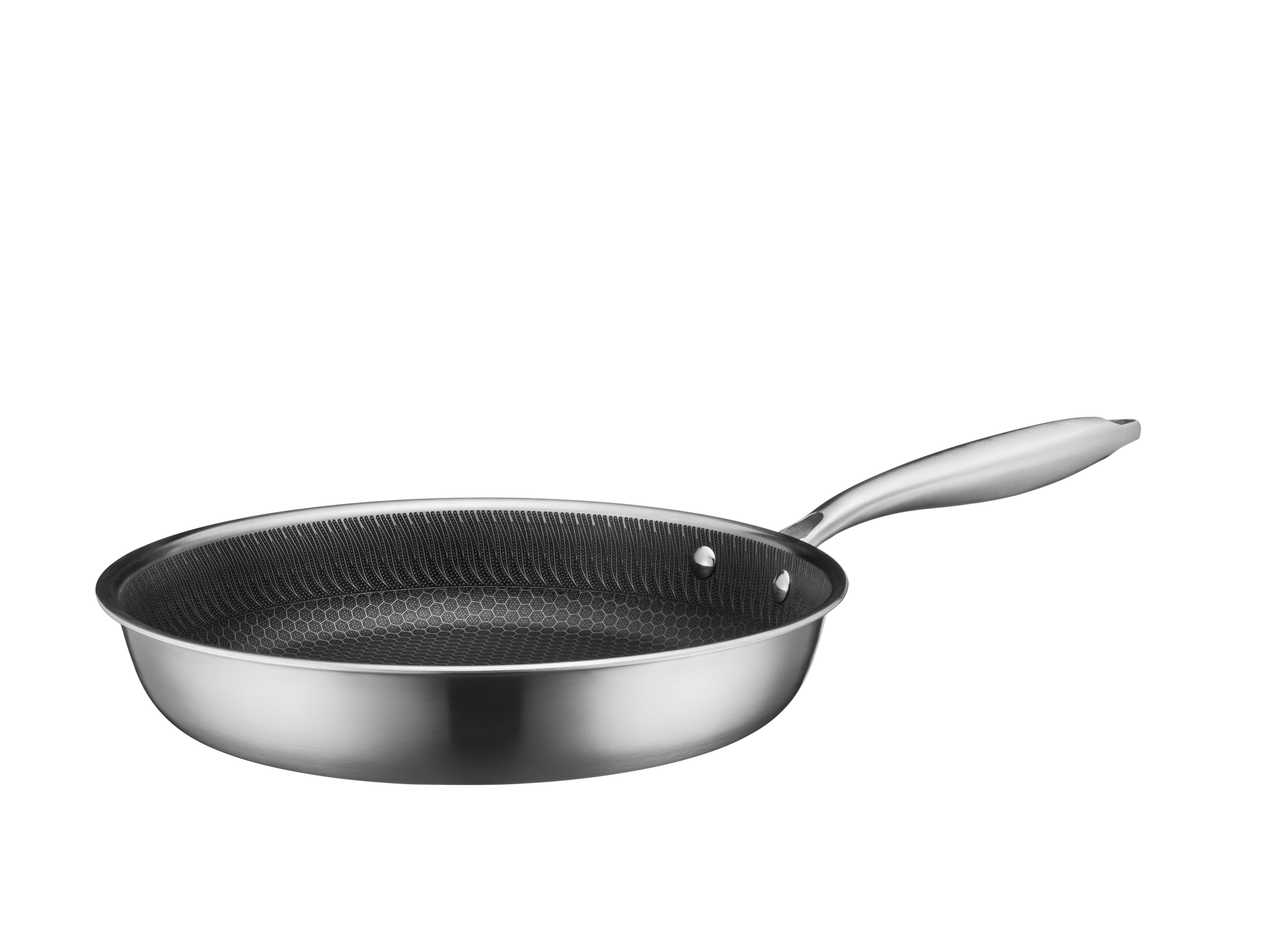 Mäser Bratpfanne 28 cm, Edelstahl Hestia Keramik Silber / Schwarz Bild 4
