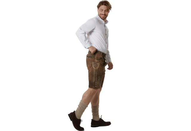tectake® Lederhose Jonathan