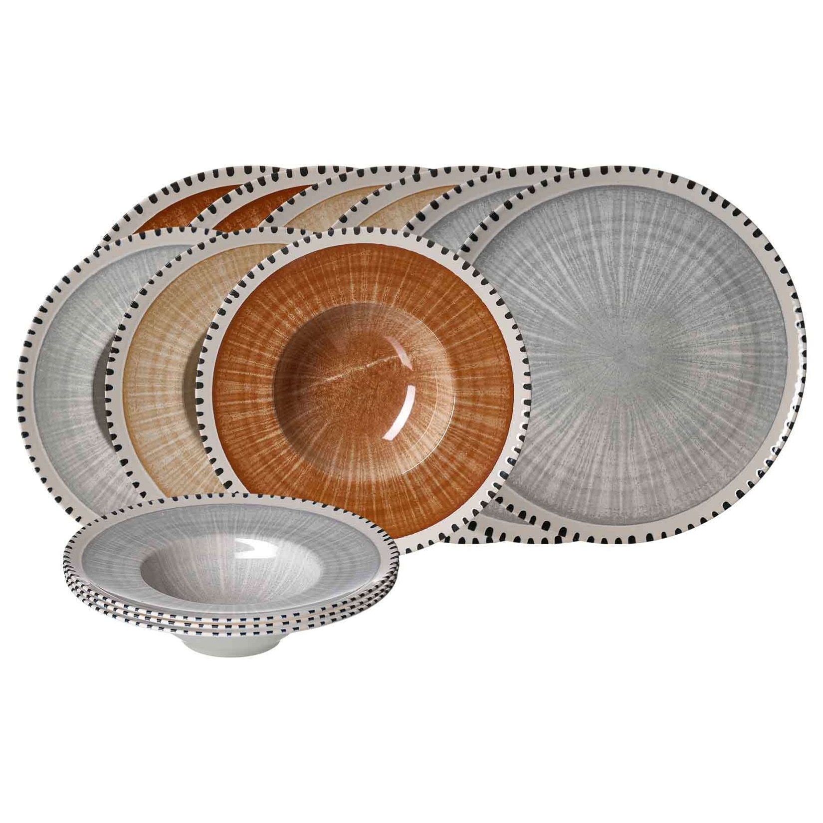 Ritzenhoff & Breker Pizza- und Pasta-Set Natura 12er Set