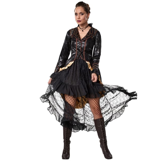 tectake® Frauenkostüm Steampunk Rebellin