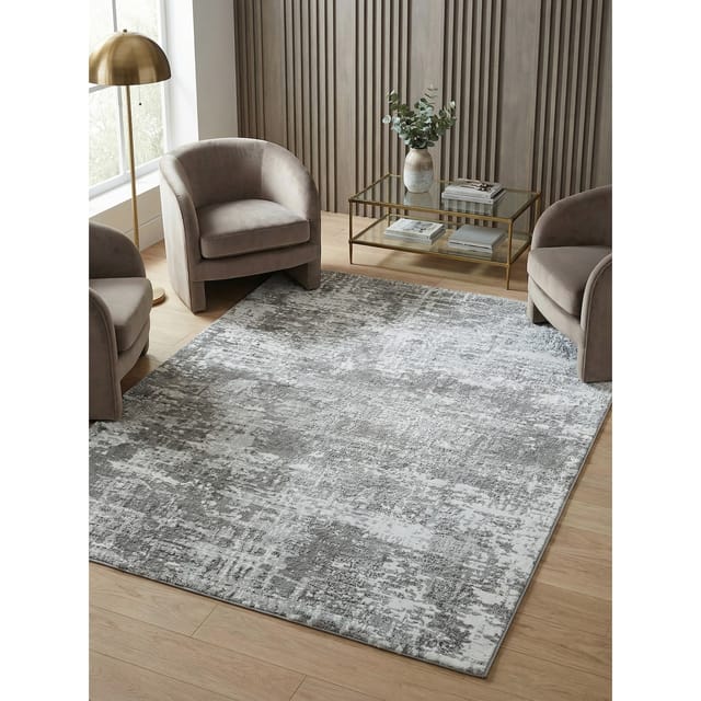 Teppich PARMA-Sorbolo, abstrakt, Silbergrau, 200 x 290 cm