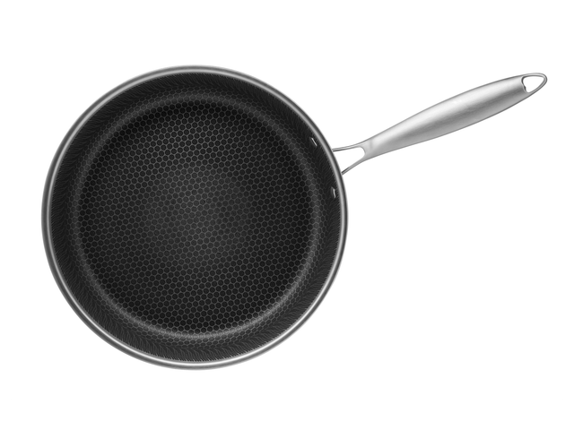 Mäser Bratpfanne 24 cm, Edelstahl Hestia Keramik Silber / Schwarz