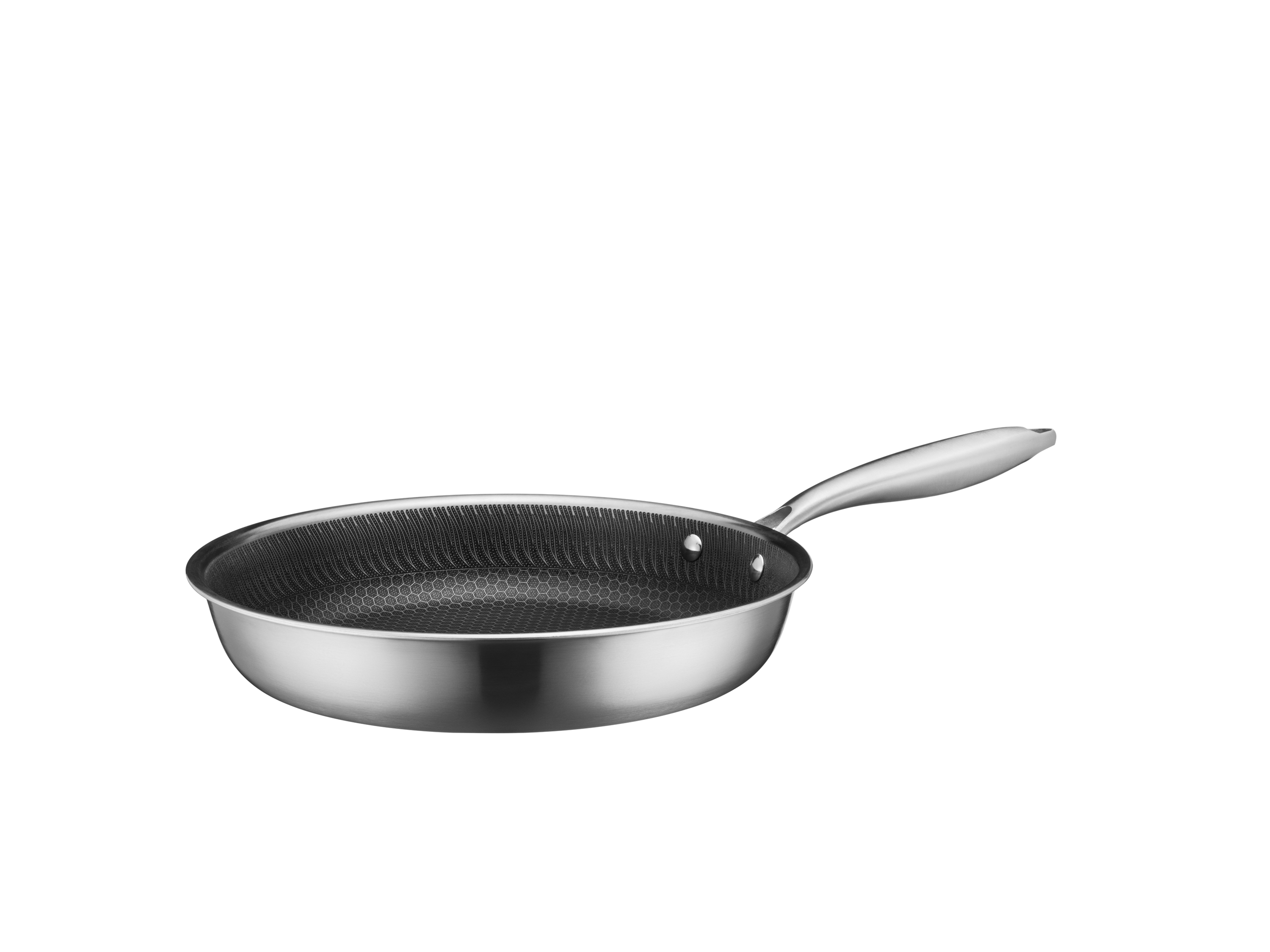 Mäser Bratpfanne 24 cm, Edelstahl Hestia Keramik Silber / Schwarz Bild 2