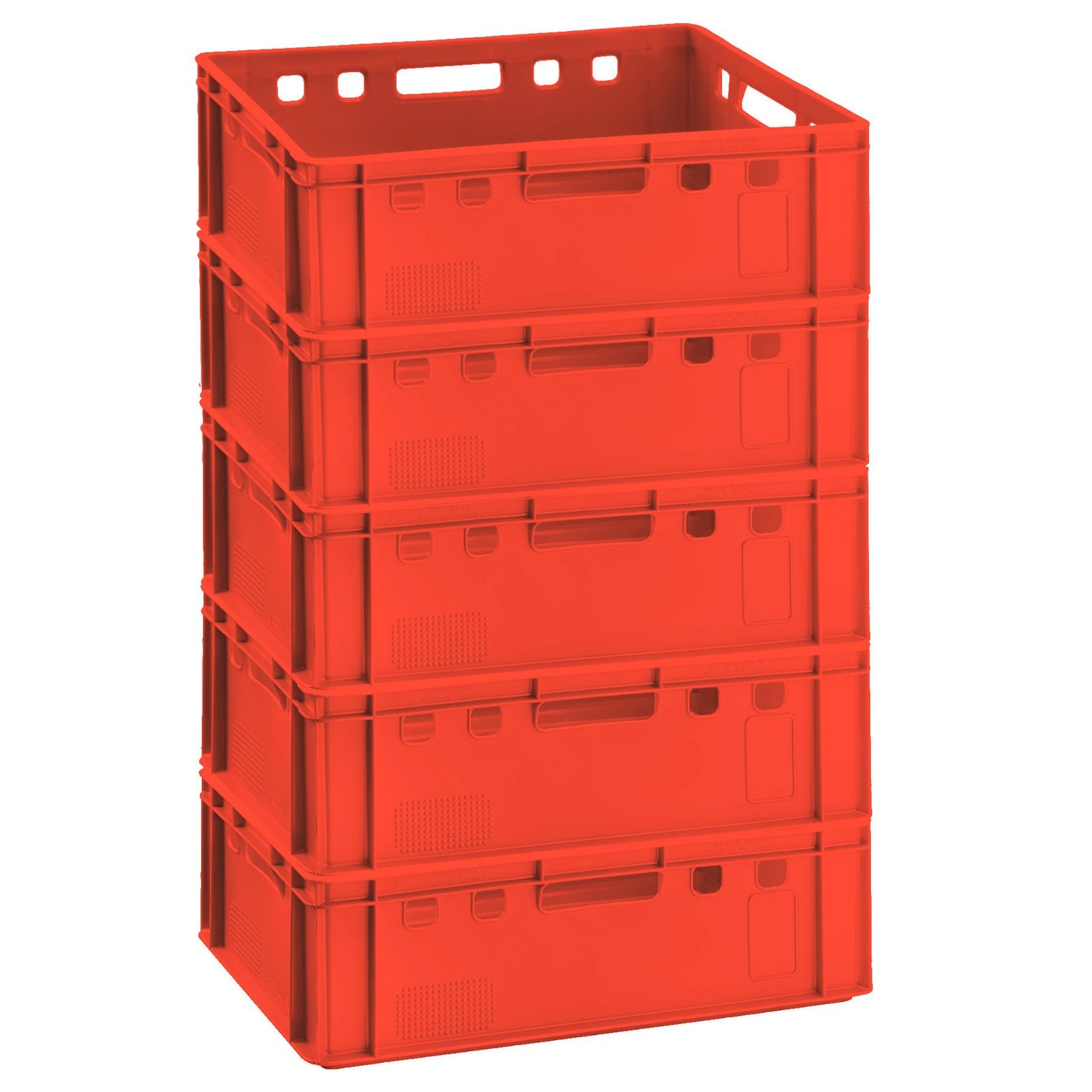 BURI 5x Eurokiste E2 Fleischkiste Eurofleischkiste HDPE Germany stapelbar