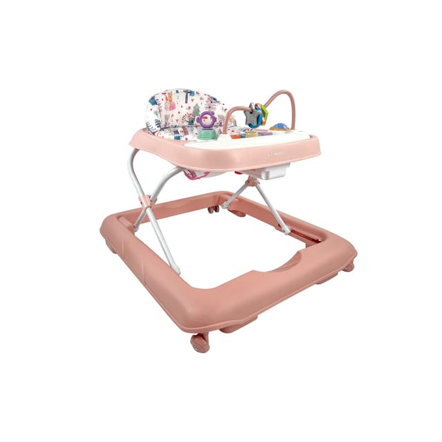 Kikkaboo Lauflernhilfe Poppy Musik Licht höhenverstellbar klappbar Gummistopper rosa