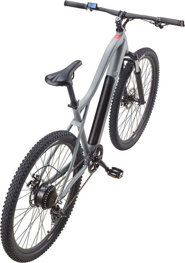 TELEFUNKEN MT922 E-MTB Mountainbike, 7-Gang Kettenschaltung, Heckmotor, 489,6 Wh Akku, 29" aluminiumgrau