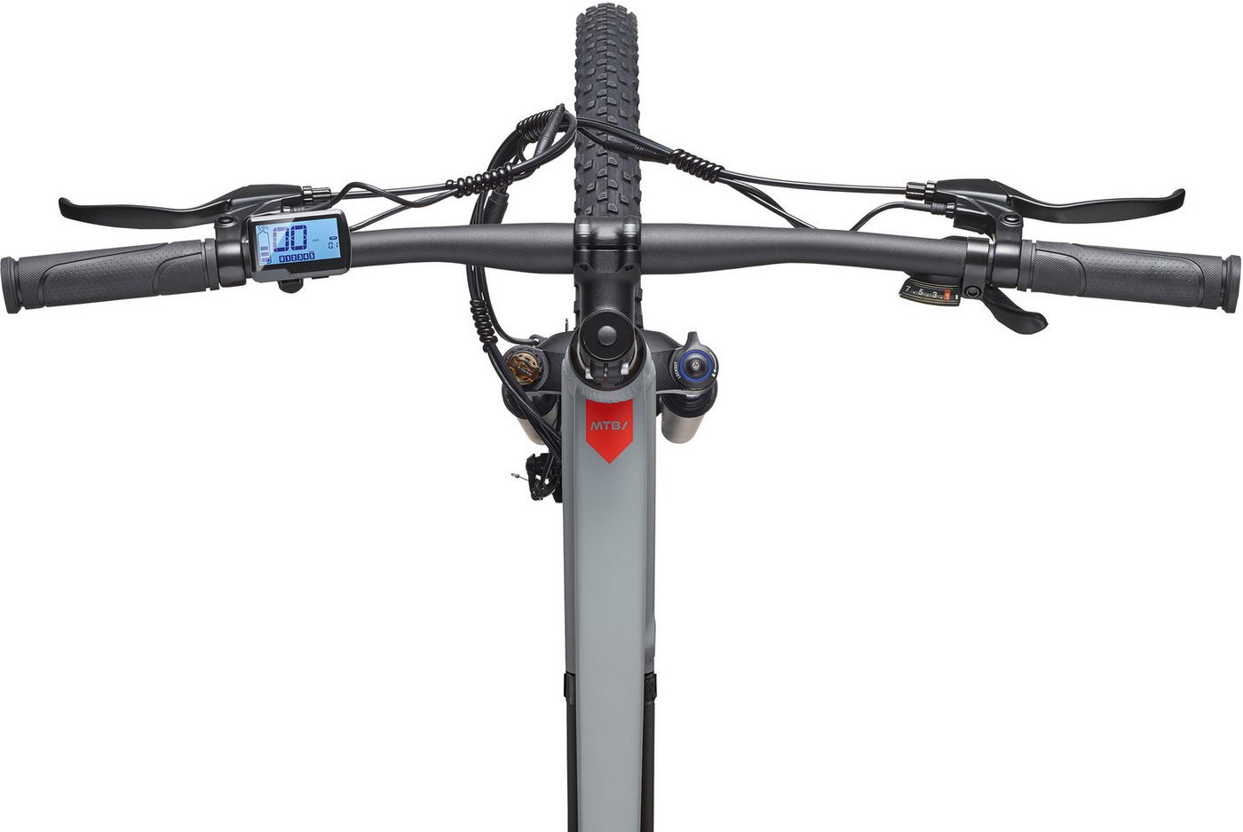 TELEFUNKEN MT922 E-MTB Mountainbike, 7-Gang Kettenschaltung, Heckmotor, 489,6 Wh Akku, 29" aluminiumgrau Bild 3